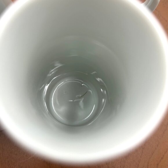 Handmade White Porcelain Espresso Coffee Mugs With D Handles Set of 4 Minimalist - Picture 6 of 12